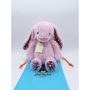 jellycat Thistlepop Blossom Luxe Bunny Authentic NWT With Dust Bag